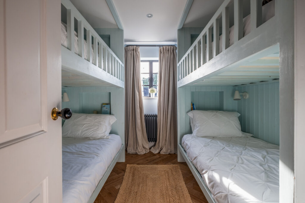 The brilliant bunk bed room in Camber Holiday Cottage's Seagrass