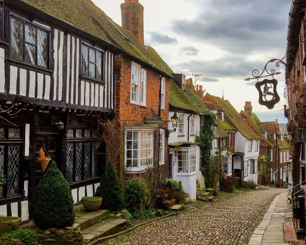 Pop into the famous Mermaid Street pub for a pint in Rye