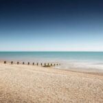 Looking out to sea at Camber Sands