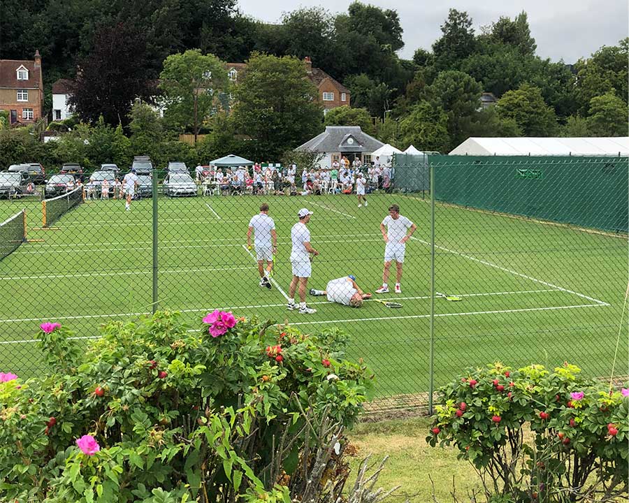 Play on Rye Lawn Tennis Club’s hallowed grounds